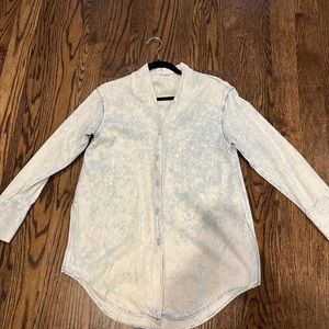 Helmut Lang Chambray Top size small S Denim Jean